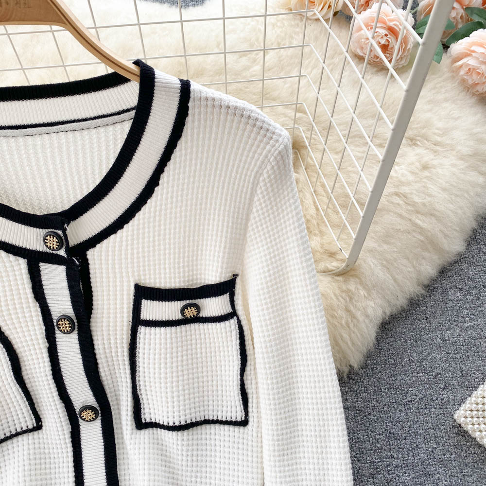 Jolis hauts en tricot cardigan pull en tricot 1486