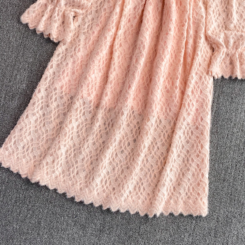 Jupe féerique au tempérament doux de style dame en dentelle 3394