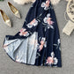 Robe à volants pour vacances à la mer, épaules dénudées 3134