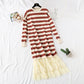 New skirt stitching fake two-piece Pullover skirt  2458