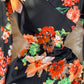 Robe portefeuille sexy à col en V et imprimé slim 2910