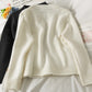Pull sans boutons ample et fin au design de niche français 1801