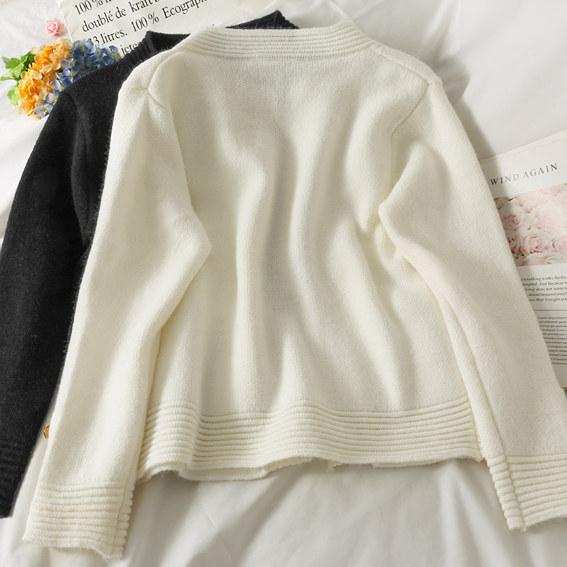 Pull sans boutons ample et fin au design de niche français 1801