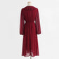 New women's Dress Chiffon Long Sleeve  2228