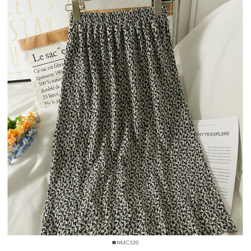 Golden velvet split high waist one step skirt  2599