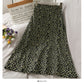 Floral high waist slim mid length skirt  2636