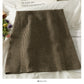 Korean retro pleated slim skirt with high waist and buttocks  2567