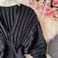 High end temperament pleated white dress  2729
