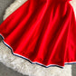 Robe sexy à manches courtes et col en V bleu marine avec poitrine ouverte 2840