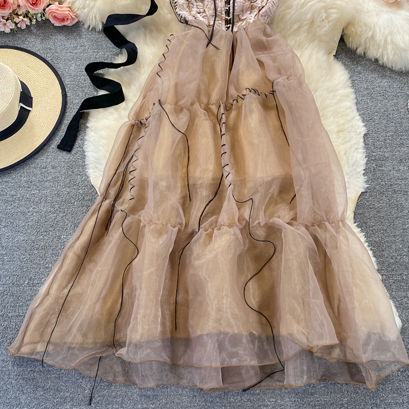 High end light luxury strapless dress  2775