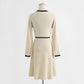 Knitted dress temperament small fragrance skirt thin bottomed skirt  2265