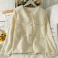 Manteau ample en peluche, pull féminin polyvalent à manches longues 1798