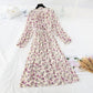 New French Vintage Chiffon lotus leaf side long skirt fairy super fairy series  2387