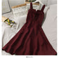 Korean version of slim waist high waist foreign style suspender skirt  2700