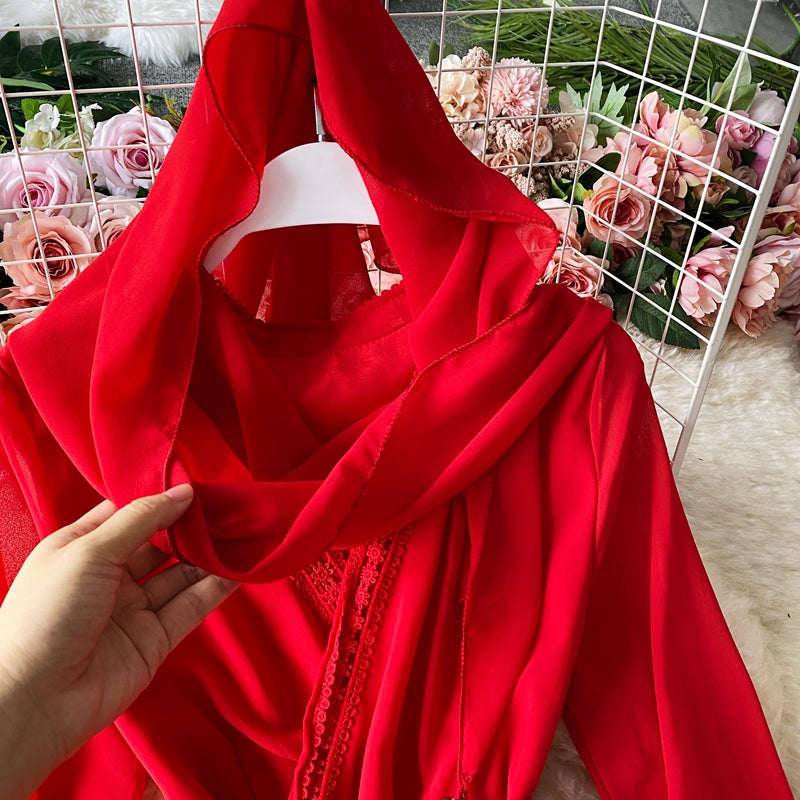 Robe en mousseline à grande jupe 3028