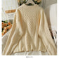 Pull à manches longues en chanvre fin en forme de cœur pour femme, version coréenne, 2020