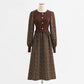 Versatile wool dress design sense of minority corduroy temperament bottomed skirt  2275