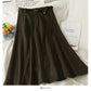 Solid versatile tweed A-line skirt  2616