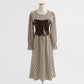 Dress foreign style aging fashion suit two-piece suit vest long skirt  2268