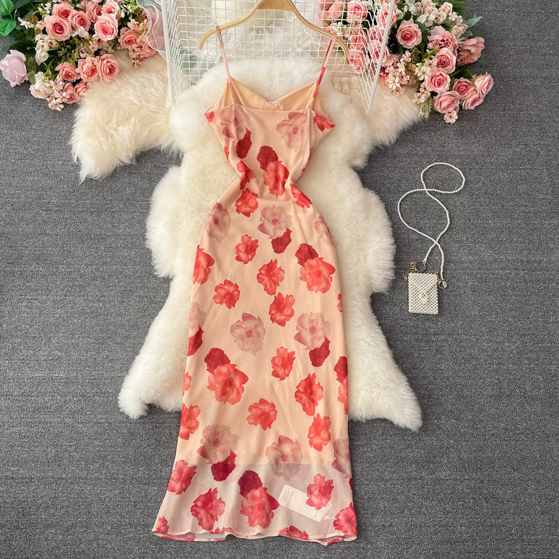 Robe en mousseline de soie premier amour français 2976
