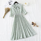 Vintage Floral Chiffon Dress  2193