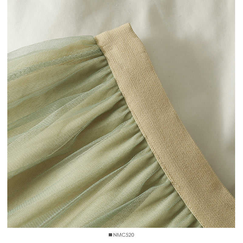 Long gradient slim skirt  2596