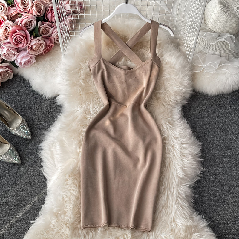 Retro back cross elastic slim fit with thin hips  2770