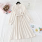 French knee length dress design sense of minority lace up solid color thin skirt  2150