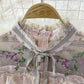 Robe légère de luxe en dentelle brodée à col montant 3370