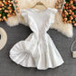 Robe à manches volantées vintage vieillissante 3347