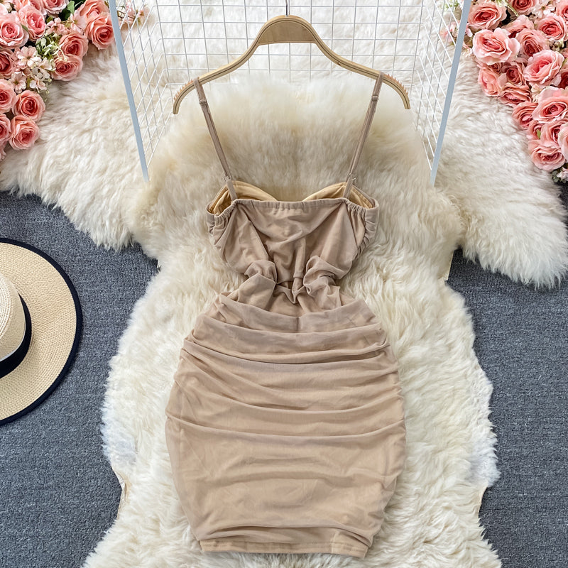 Petite robe sexy dos nu à bretelles Spice Girl 2804