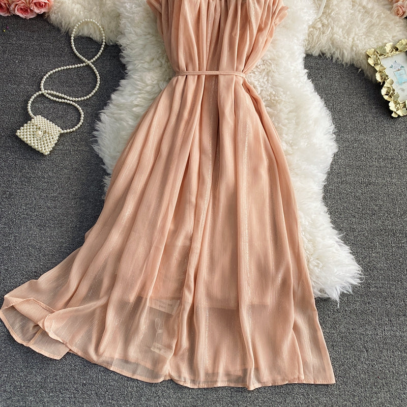 Robe bustier en mousseline de soie, jupe à bretelles, jupe féerique 3159