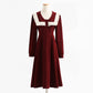 College style aging tea break skirt female Mori Department waist pure desire long skirt  2201