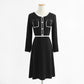 Knitted dress temperament small fragrance skirt thin bottomed skirt  2265