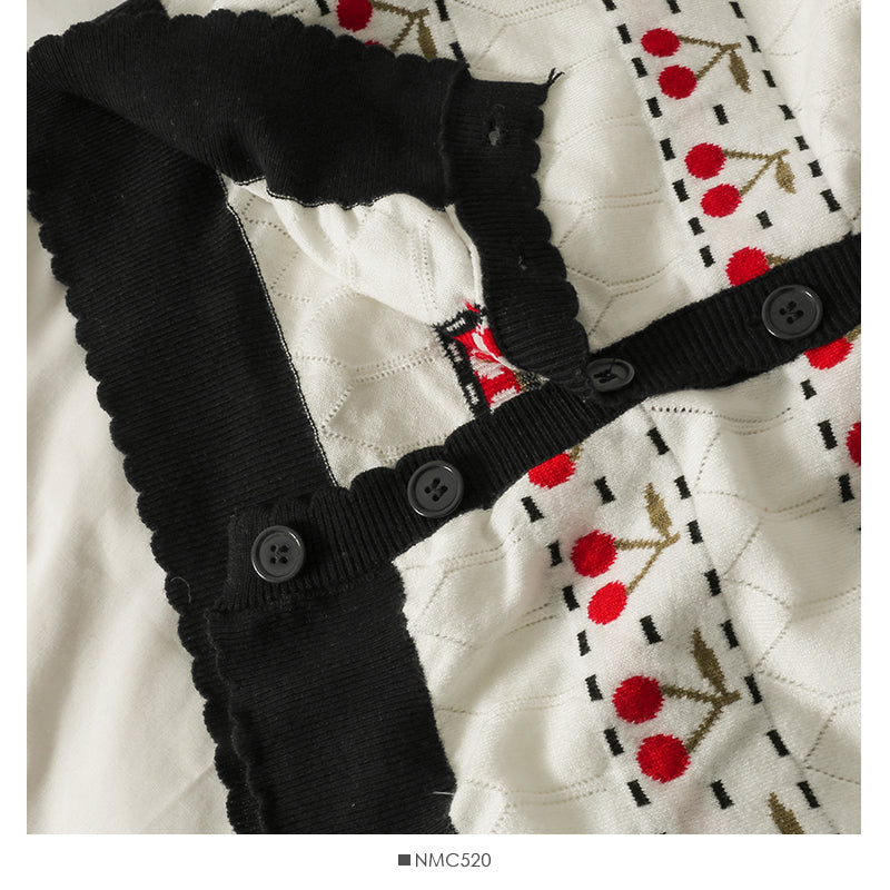 Haut ample à manches longues et col en V pour femme en tricot automne 1990