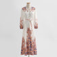 High end fairy long skirt is thin and cold, broken flower skirt is bottomed  2435