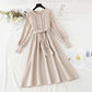New spring and autumn bow tie tie with bottomed sweater skirt  2129