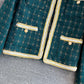 High end light luxury small fragrance celebrity tweed coat female  1660