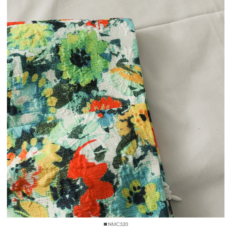 Elegant style printed high waist slim wrinkled Hip Wrap Skirt  2642
