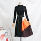 High end light luxury French style small fragrance pleated skirt  2396