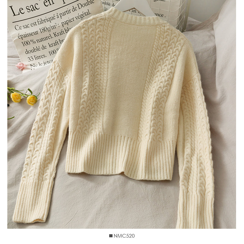 Pull manteau femme automne manches longues polyvalent tricot slim 1987