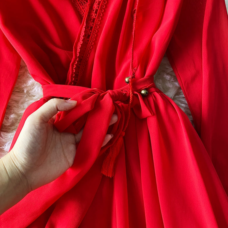 Robe en mousseline à grande jupe 3028