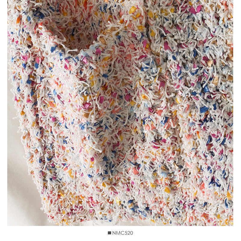 Pull fin et ample à manches longues avec pompons en laine élégant 2036
