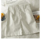 Hong Kong style retro high waist with thin luster A-shaped wrap hip skirt  2582