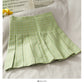 Small fresh Plaid pleated skirt women's sweet college style  2633