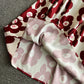 Vintage printed Strapless skirt with slim waist dress  2830