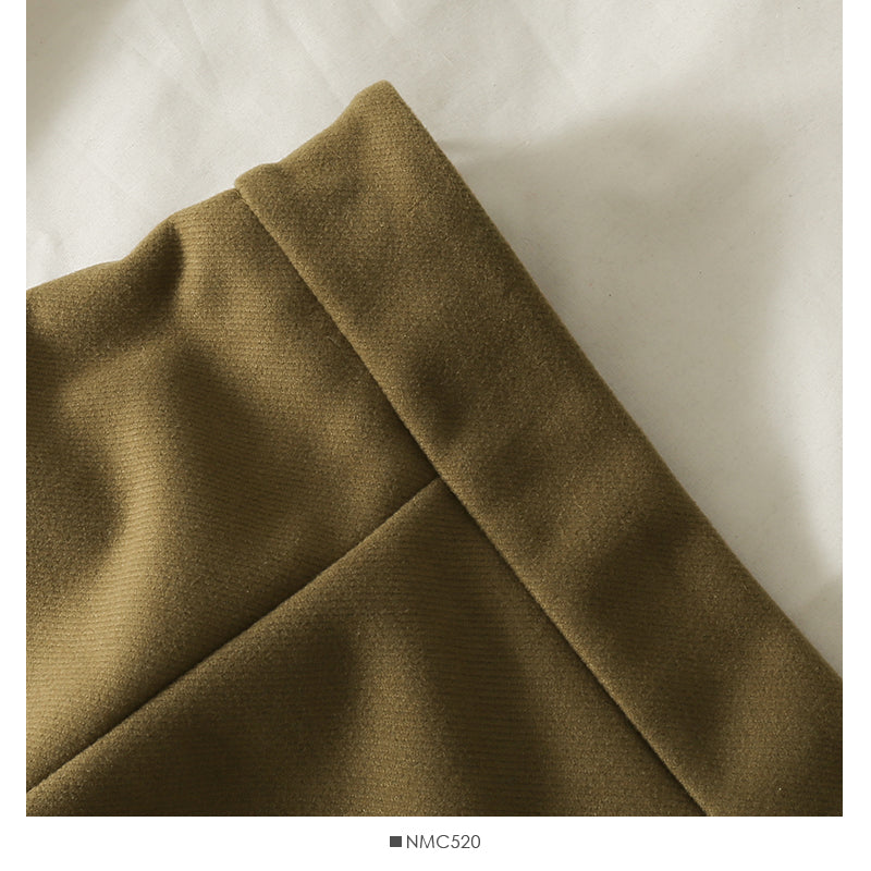 Jupe polyvalente de couleur unie au tempérament rétro pour femme 2545