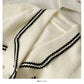 Pull femme rayé ample fin Manteau en peluche 1844