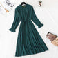 French Vintage chiffon long skirt loose a-word slim large  2384
