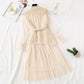 French minority sweater vest suit knee length gauze skirt  2476
